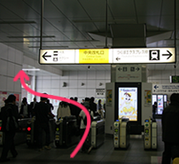 JR秋葉原駅中央改札を出て左手に進む